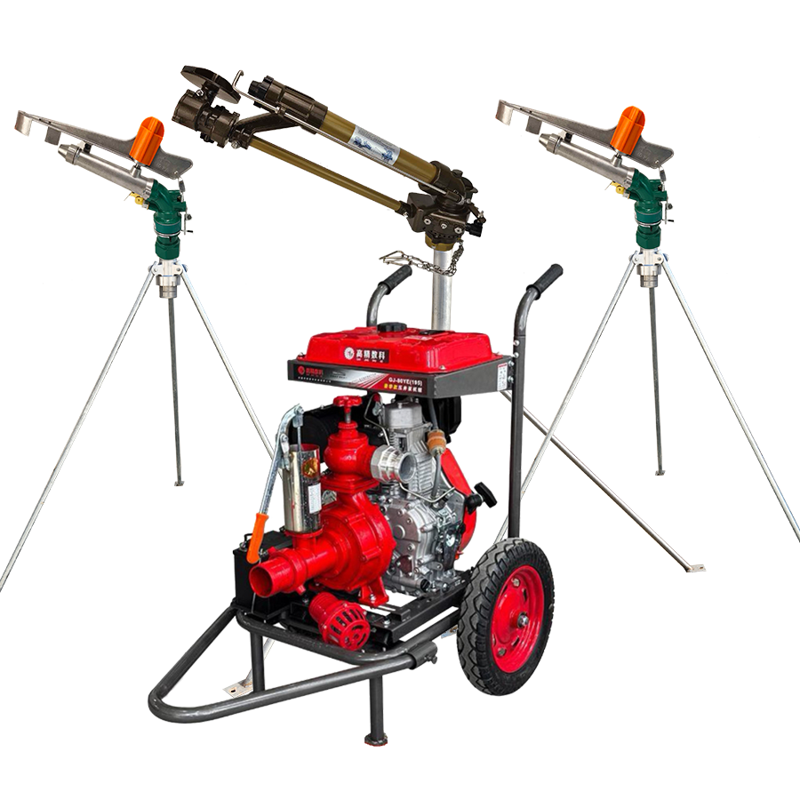 常州一体式灌溉机组 全套喷枪水带配齐 抗旱浇地神器